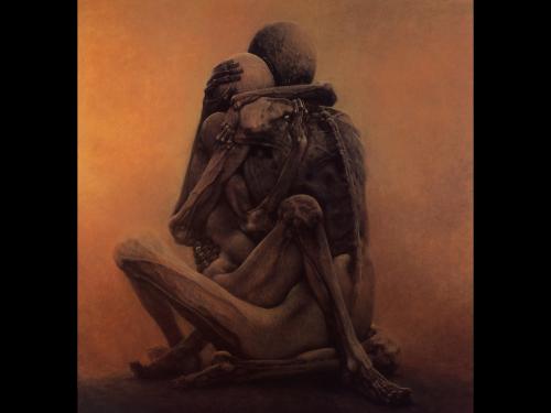 Zdzislaw Beksinski Dead Love, Death