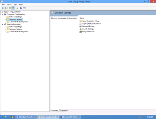 Windows 8 Edit Group Policy 