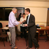 Jamie presenting George with a quaich