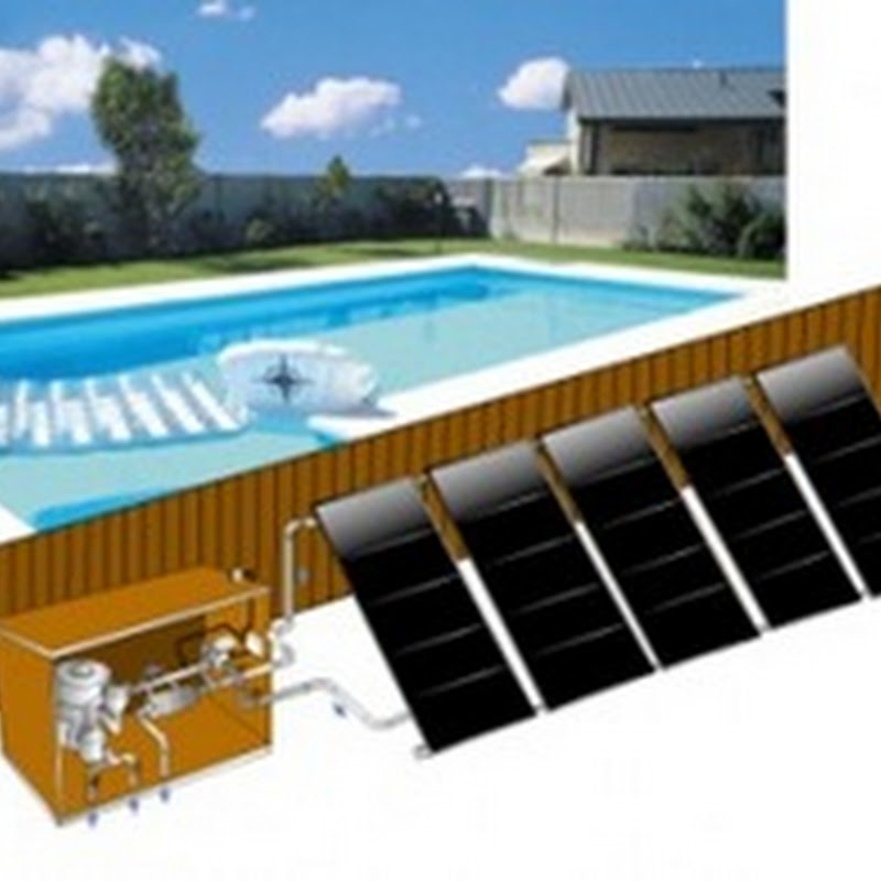 Instalación solar para climatización de piscina en vivienda individual