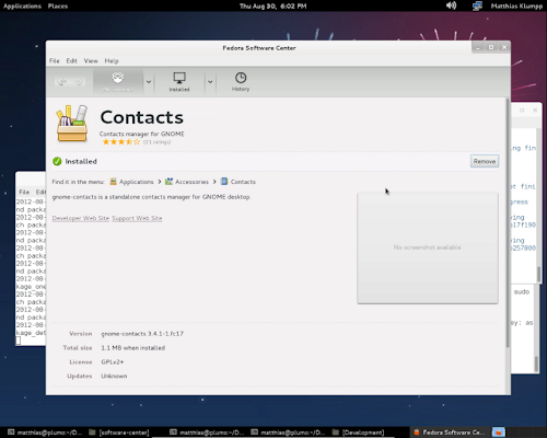 Fedora Software Center