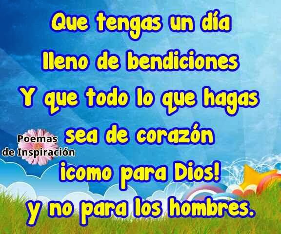 Poemas de Inspiración: Buenos días