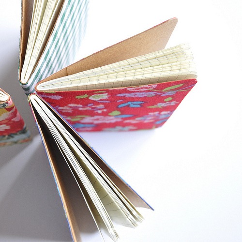 fabric covered notebooks