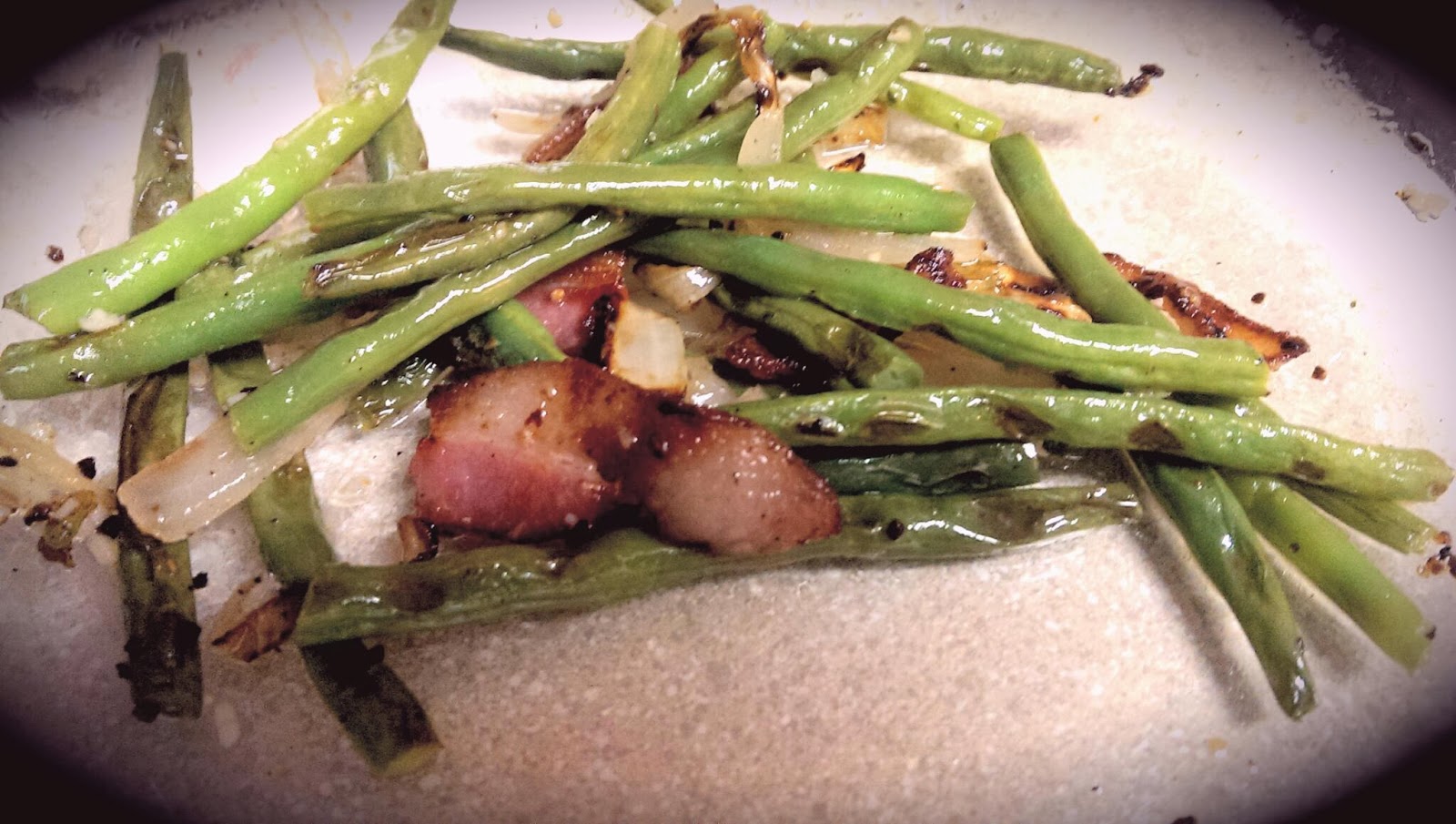 The Crafty Lesbo Grilled Green Beans, Foreman Style