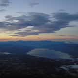 Lake Singakarak, Gunung Kerinci visible in the distance from Marapi (Daniel Quinn, April 2010)