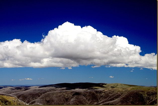 Clouds on Mount Bogong