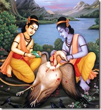 Rama and Lakshmana with Jatayu