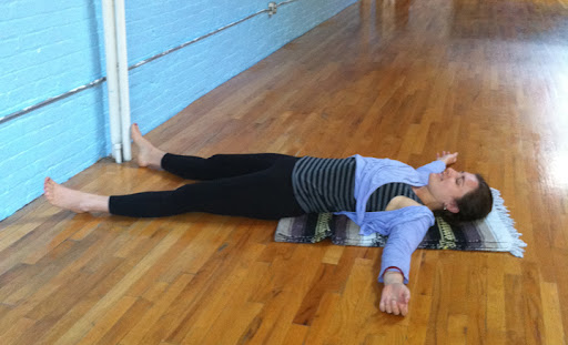 Gently push away and rest for a few moments on the back in savasana.
