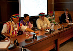 Peas Peas Ayui, Puwaanch Kintui Antich,  Ampush Ayui Chayat  and Jiyukam Irar Miik stood in the grand hall of the Canadian Parliament on April 25, 2012.