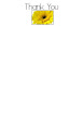 Yellow Gerbera 9 Thank You Notepaper