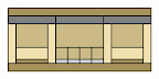 airport (escalators down), 2004, digital c-print on sintra panel, 10 x 20 in.