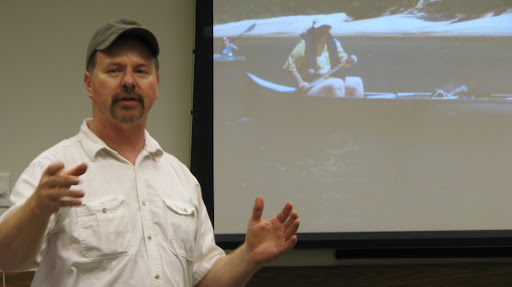 Steven Bost speaks to all in attendance about the importance of the Ozark Chinquapin. (Photo by Kenrick Nobles)
