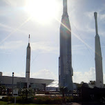 rocket garden at KSC in Cape Canaveral, United States 
