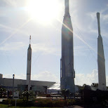 rocket garden at KSC in Cape Canaveral, Florida, United States