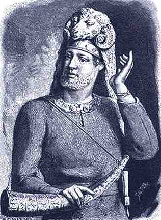 Heimdall With Gjallarhorn Listening, Asatru Gods And Heroes