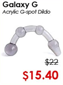 Galaxy G Acrylic G-spot Dildo | GoodVibes