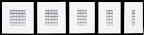 files (5-1), 1996, screenprint, 5 prints (dim. vary)