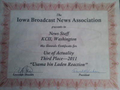 Photo Courtesy:  KCII's Bill Gatchel