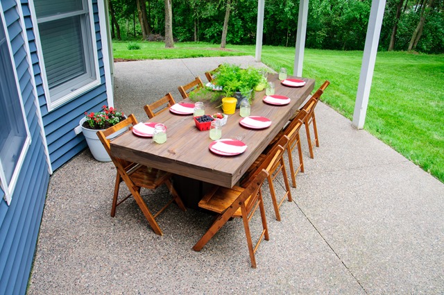 Diy Outdoor Patio Table Decor And The Dog