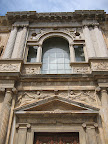 The side of the palace of Charles V in the Alhambra.
