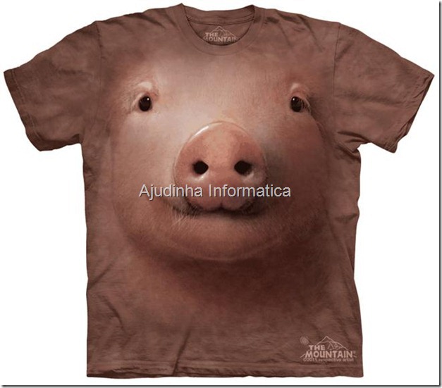 camiseta porco