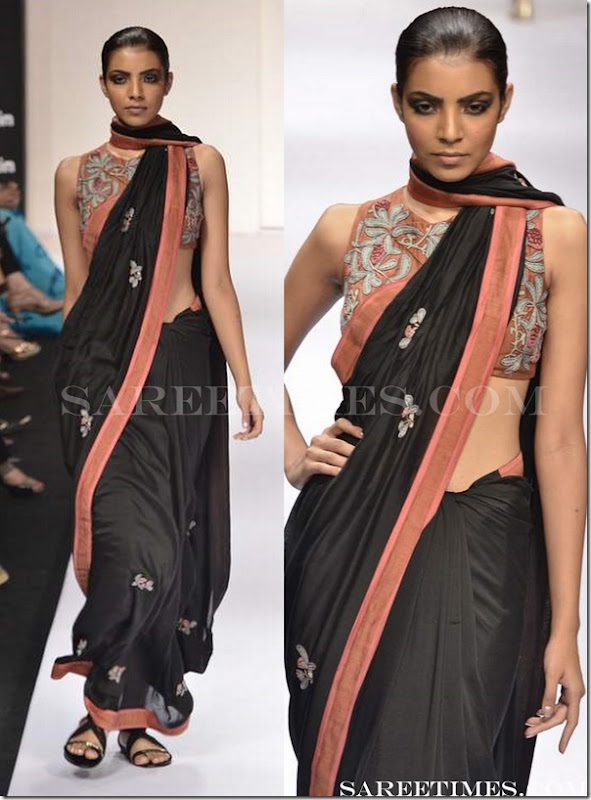 Vivek_Kumar_Black_Saree