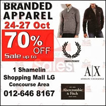 Fred Perry Armani Exchange Warehouse Sale Branded Apparel 2013 Malaysia Deals Offer Shopping EverydayOnSales