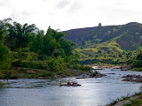 The canoe ferry for crossing the river on the way to Antenina. Madagascar6 - 107.jpg