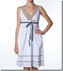 lace embroided baby doll dress