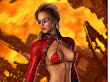 Red Flame Fantasy Girl