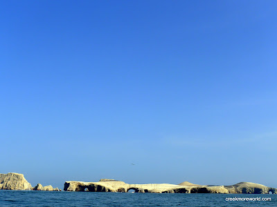 Our boat approaches the mysterious Islas Ballestas