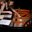 The audience gathers around the piano after the recital to take a look at the preparations