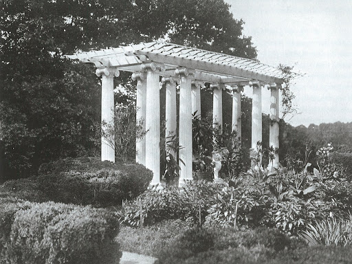 Designed by the same architect, this Pergola in the 
