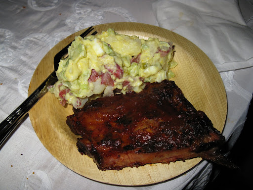 Neely's BBQ brought Memphis-style ribs for the crowd.
