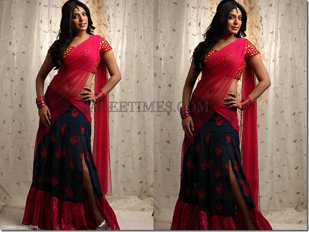 Rima_Kallingal_Half_Saree