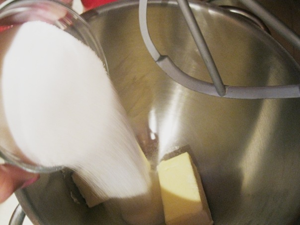 cream butter sugar