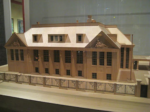 Vienna 1900, the last exhibition, highlights a period of Modernist thought. The sanitarium was a popular development of the time — a reproduction of one is pictured here.
