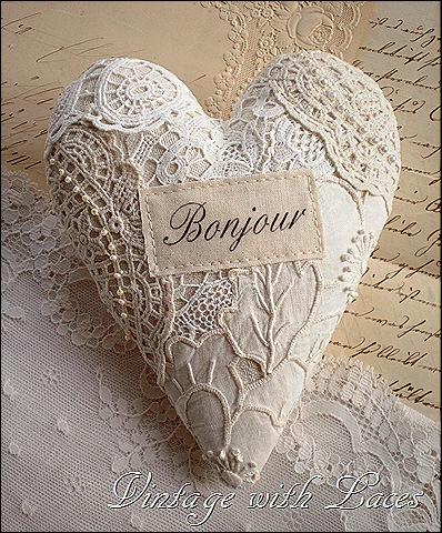 Lace Heart by Vintage with Laces Lace Heart by Vintage with Laces