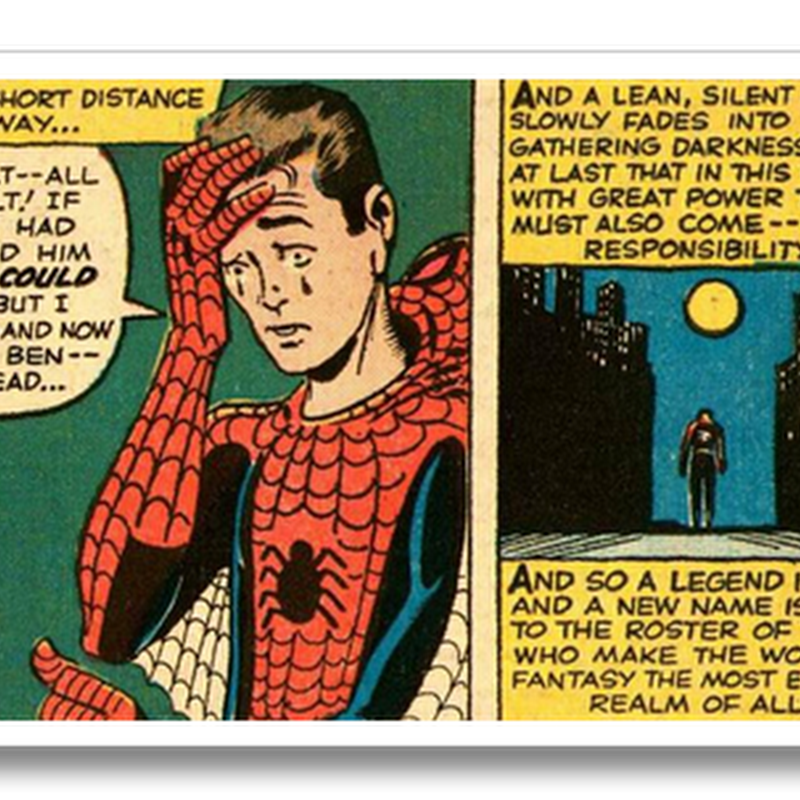 images Who Said With Great Power Comes Great Responsibility In Spider Man quote counterquote