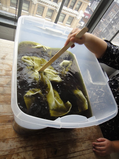 Begin stirring