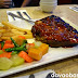 Coco's Baby Back Ribs, with vegetables and fries