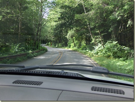 Driving out to the point of Cape Flattery