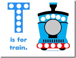 t is for train