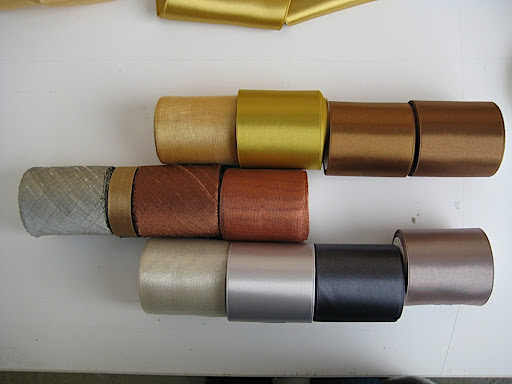 We got some great finds from Midori ribbon and I thought they looked pretty when lined up next to each other.