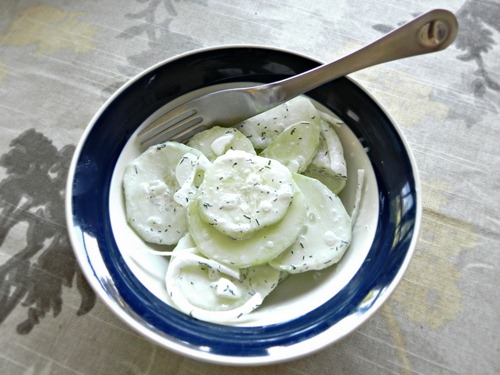  Gurkensalat:  German Cucumber Salad