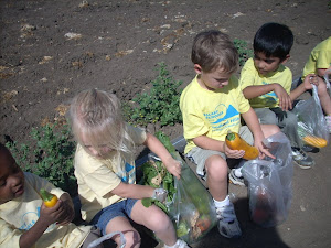 Admiring their great finds!