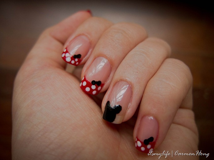 1. Minnie Mouse Nail Art Tutorial - wide 2