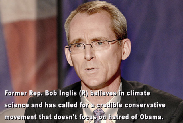 Former Rep. Bob Inglis (R) believes in climate science and has called for a credible conservative movement that coesn't focus on hatred of President Obama. Photo: Coffee Party USA