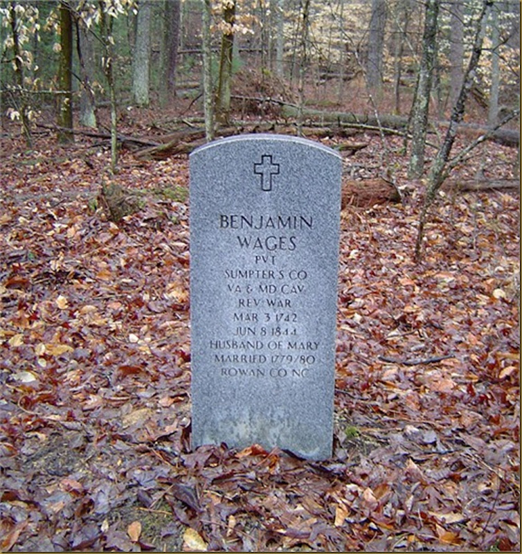 Benjamin Wages tombstone