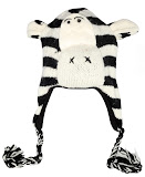 Fleece-lined Wool Hat Art No. 6306 Zebra